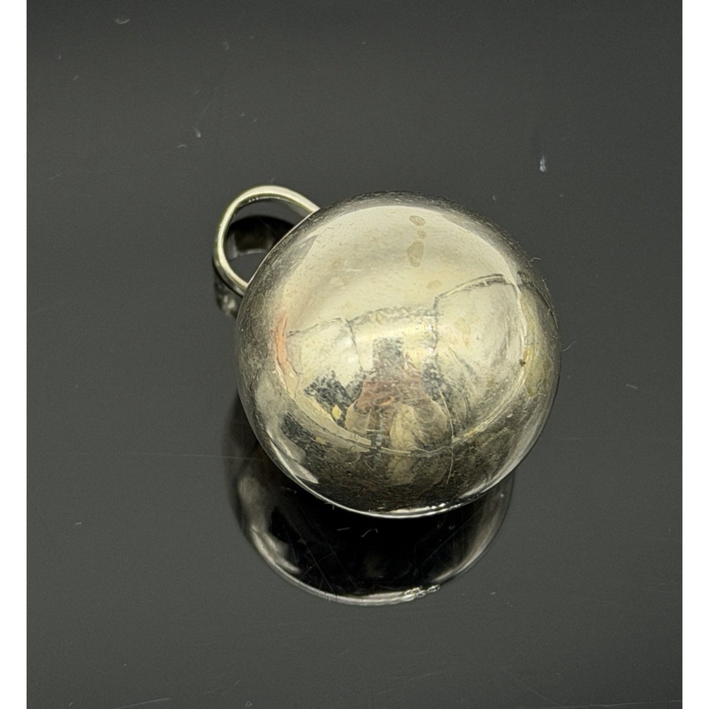 Vintage Taxco Mexico Sterling Musical Harmony Ball Pendant Chime Bell Silver 925